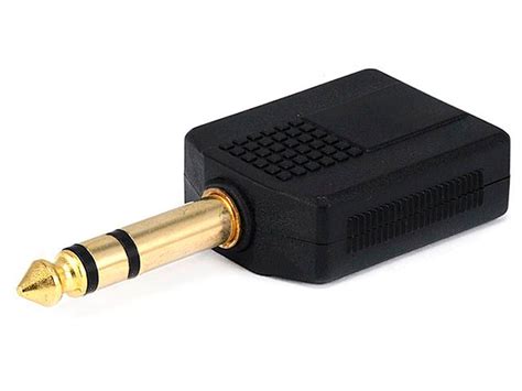 1/4 inch stereo to mono adapter|1/4 Inch Stereo Jack to Mono Plug Adapter .